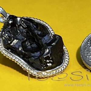 Tsesit - Anhänger mit 925er Silberfassung