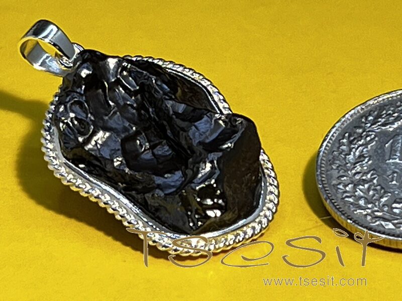 Tsesit - Anhänger mit 925er Silberfassung