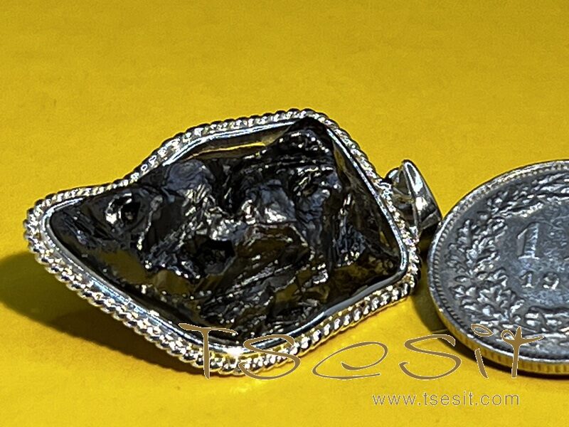 Tsesit - Anhänger mit 925er Silberfassung