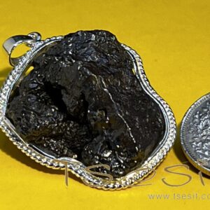 Tsesit - Anhänger mit 925er Silberfassung