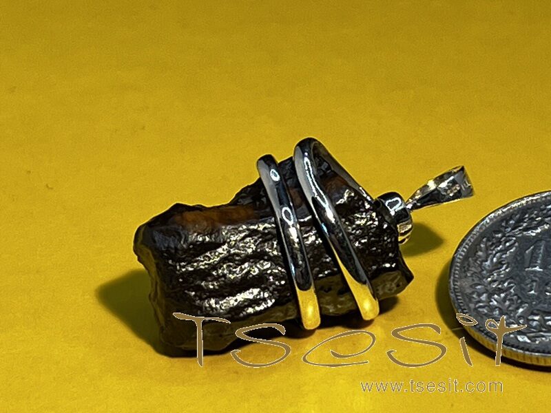 Tsesit - Anhänger mit 925er Silberspirale