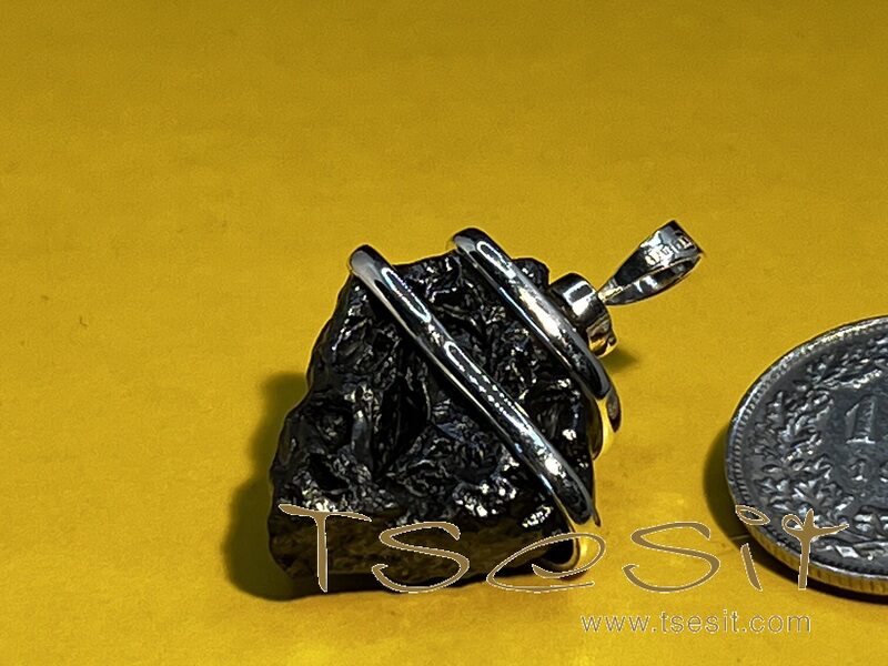 Tsesit - Anhänger mit 925er Silberspirale