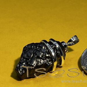 Tsesit - Anhänger mit 925er Silberspirale